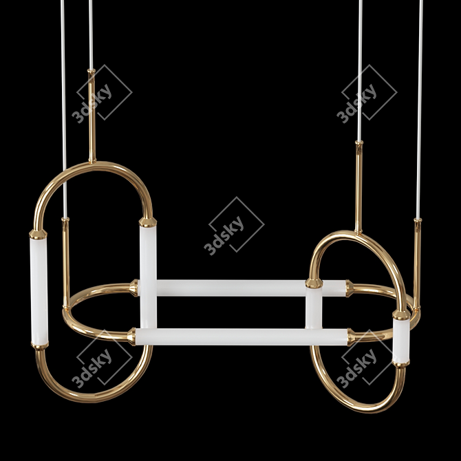 Elegant Hover Pendant Light 3D model image 1