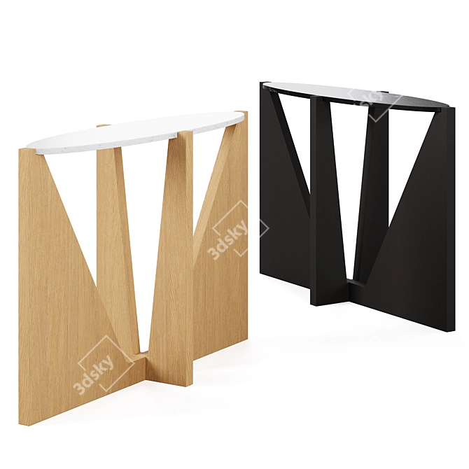 Modern Miro Console Table - Sleek and Stylish 3D model image 1