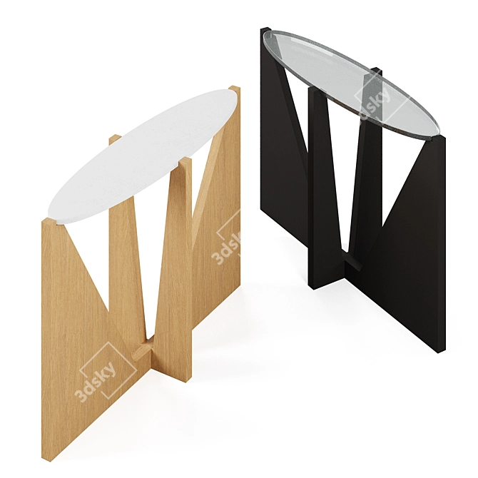 Modern Miro Console Table - Sleek and Stylish 3D model image 6
