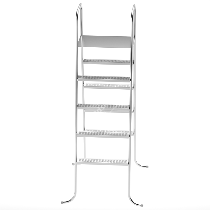 Premium Pool Ladder: 845mm Width, 2000mm Height, 1050mm Depth 3D model image 2