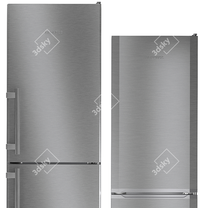 Liebherr 5-Piece Refrigerator Set 3D model image 3