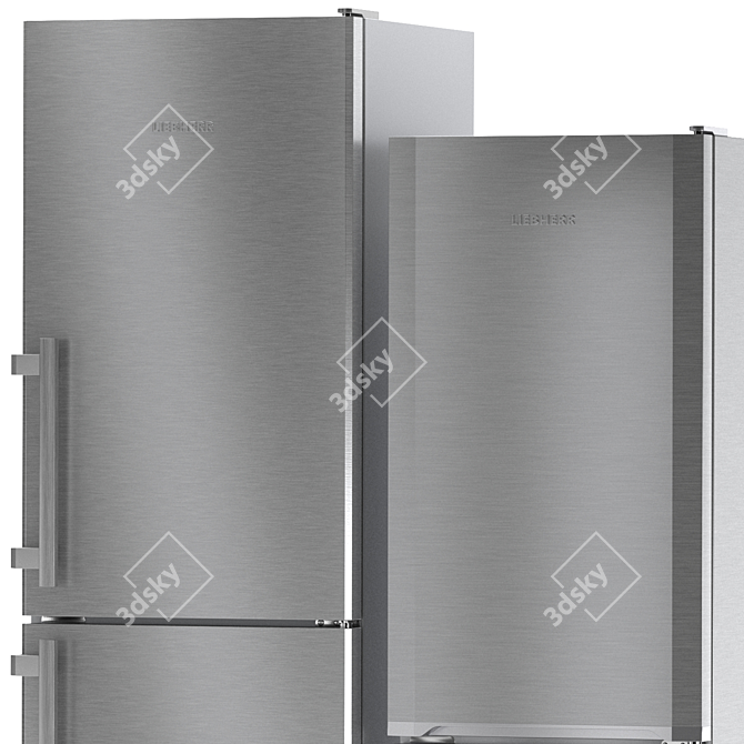 Liebherr 5-Piece Refrigerator Set 3D model image 5