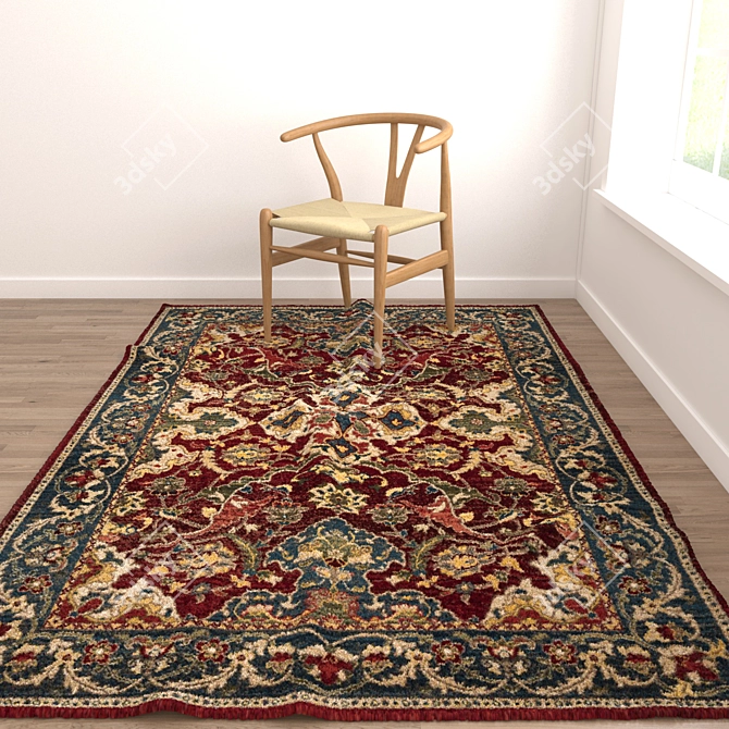 Versatile Rug Set: 6 Variations 3D model image 4