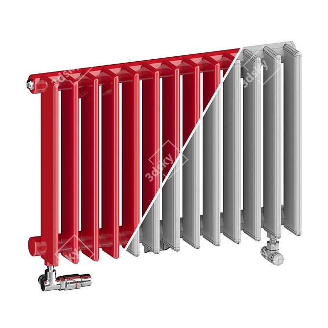 Zehnder Excelsior: Vertical Radiators for Efficient Heating 3D model image 3