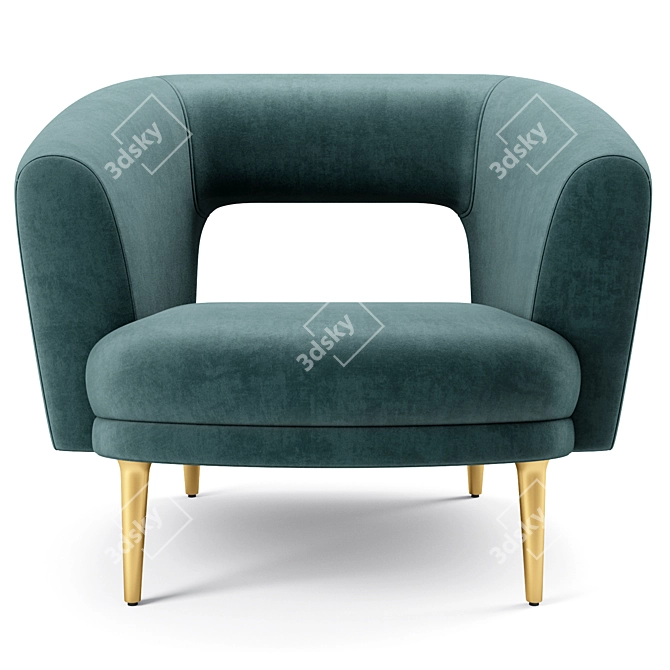 Stylish Millie Chair: Modern Elegance 3D model image 2