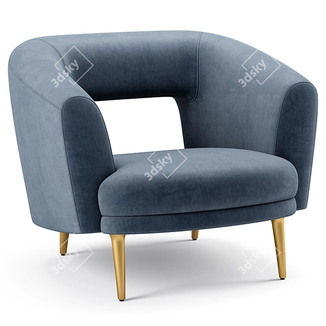 Stylish Millie Chair: Modern Elegance 3D model image 3