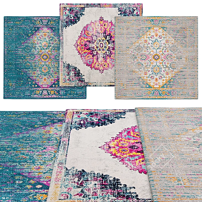 Square Rugs | Three Sizes 3D model image 1