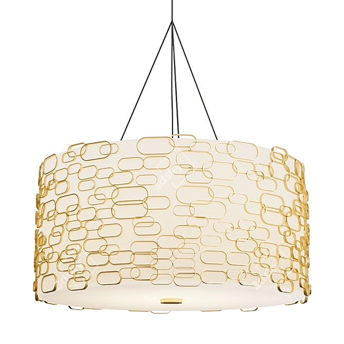 Glamor Terzani Style Chandelier 3D model image 1