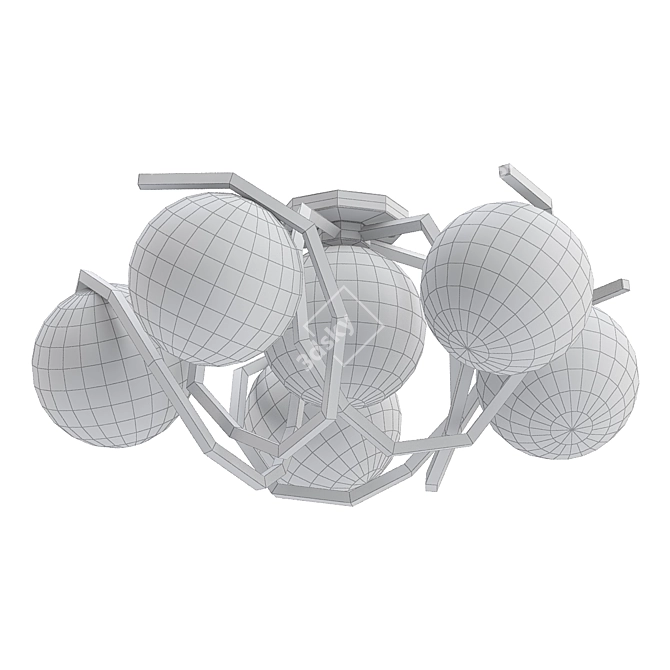 ST Luce Acini Ceiling Chandelier 3D model image 2