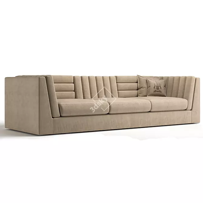 TRUSSARDI RELIEF Sofa: Stylish Comfort for Your Home 3D model image 2