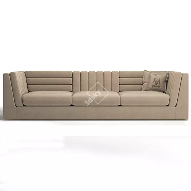 TRUSSARDI RELIEF Sofa: Stylish Comfort for Your Home 3D model image 3