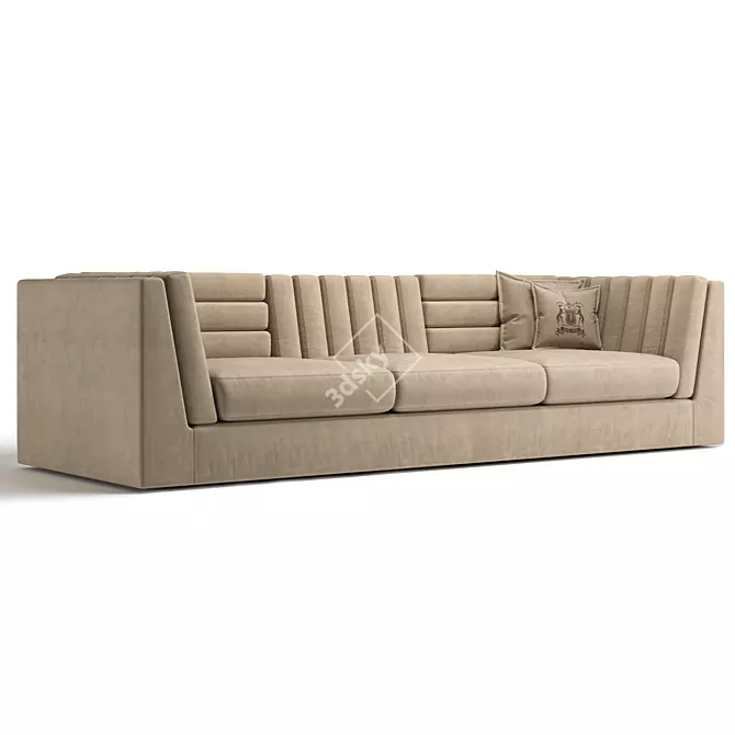 TRUSSARDI RELIEF Sofa: Stylish Comfort for Your Home 3D model image 9