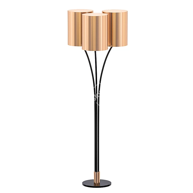 Elegant Bloom 341 Floor Lamp 3D model image 1