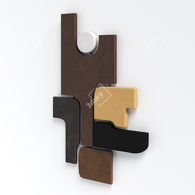 Modern Wall Sculpture: Giobagnara Tabou Parete #4 3D model image 6