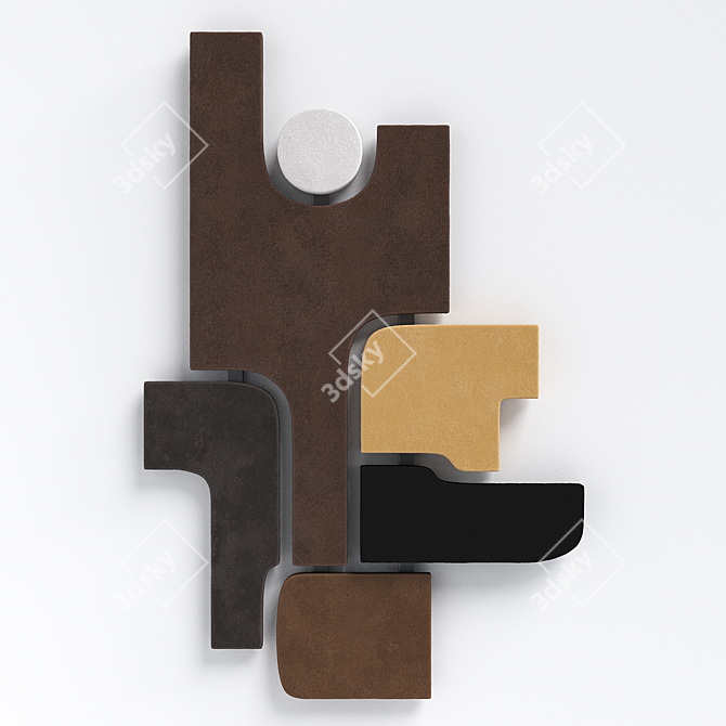 Modern Wall Sculpture: Giobagnara Tabou Parete #4 3D model image 16