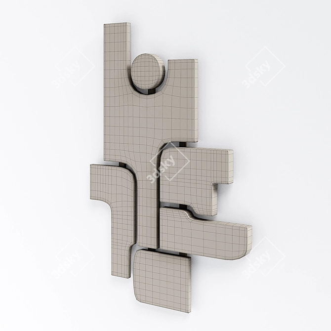 Modern Wall Sculpture: Giobagnara Tabou Parete #4 3D model image 20