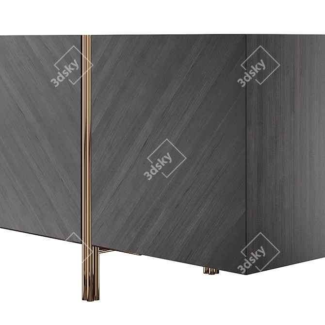 Sleek Edge Sideboard: Modern Storage Solution 3D model image 2