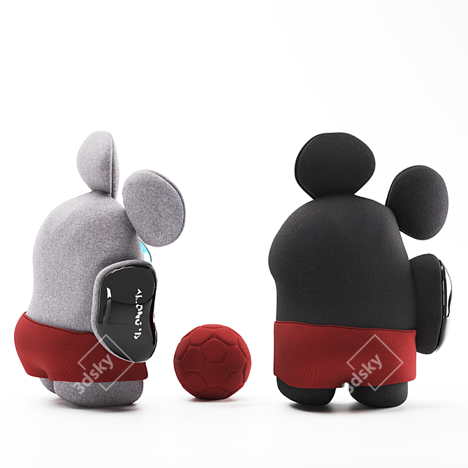 Among Us Plush Toy 3D model image 2