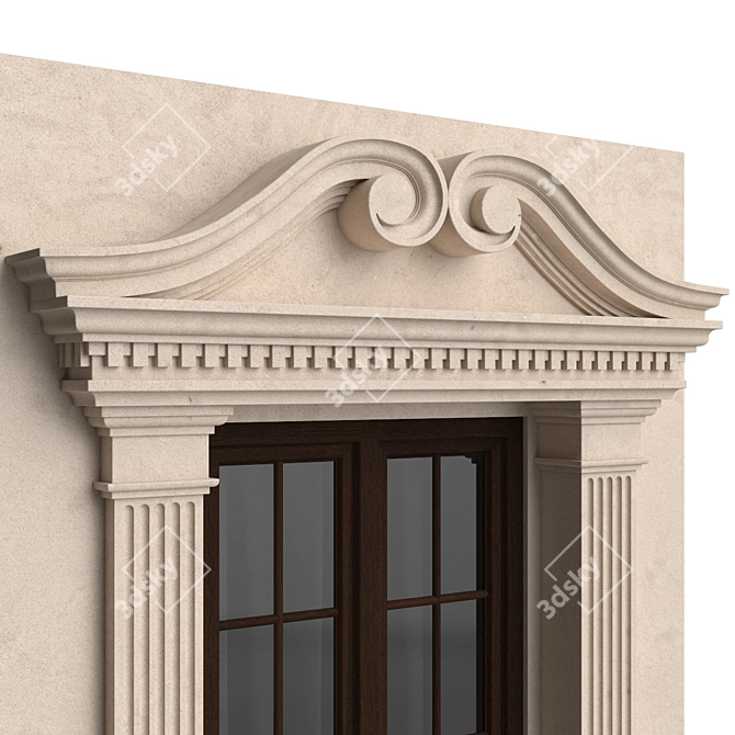 Classic Iron Balconies 3D model image 3
