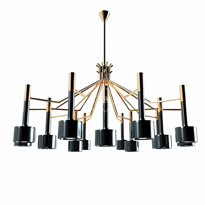 Modern Pendant Light Fixture 3D model image 2