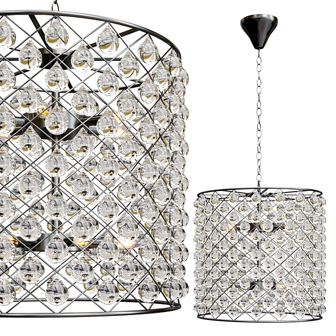 Zig Zag Large Chandelier: Modern Elegance from Timothy Oulton 3D model image 1