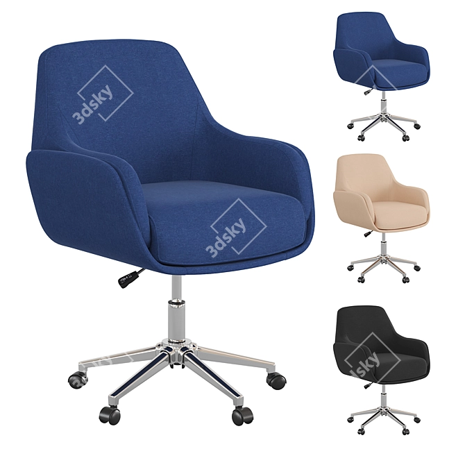 Modern Ergonomic Office Chair 3D model image 1