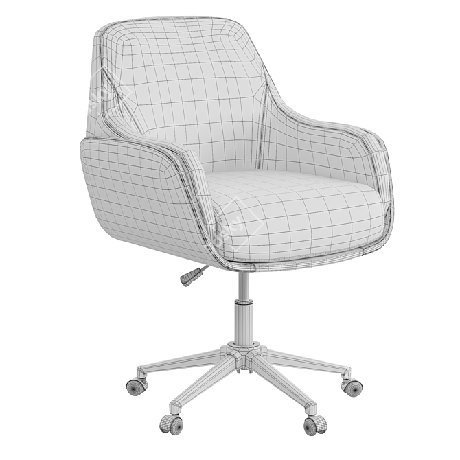 Modern Ergonomic Office Chair 3D model image 4