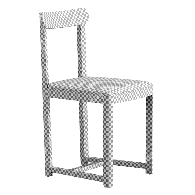 Modern Minimalist Seleri Chair 3D model image 5