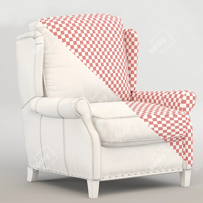 Luxury Reclining Armchair: Silas Recliner 3D model image 4