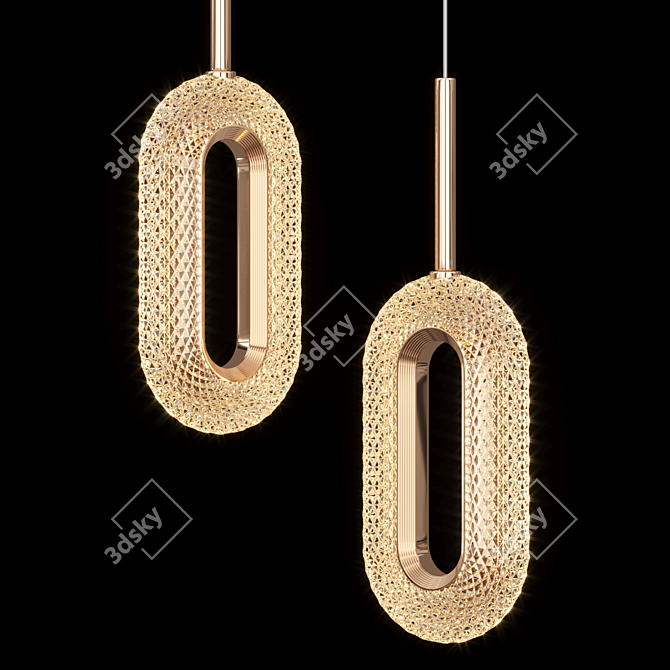 Modern LED Pendant Light Kezia 3D model image 1