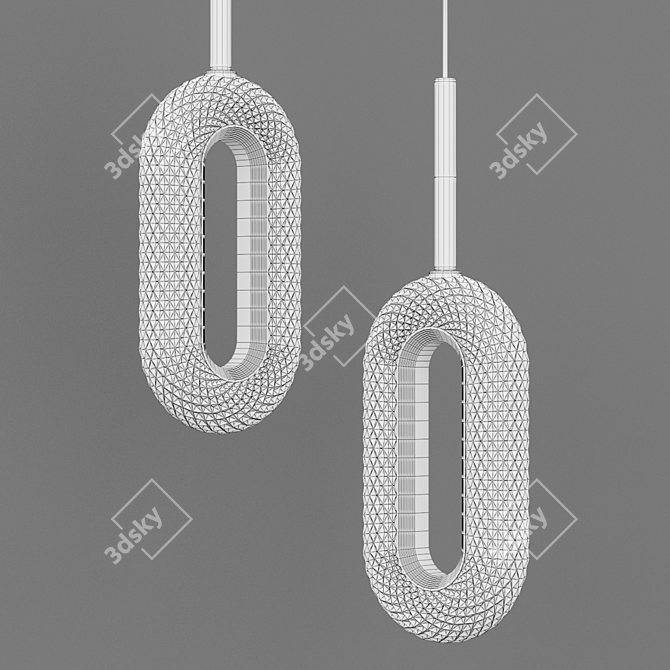 Modern LED Pendant Light Kezia 3D model image 2