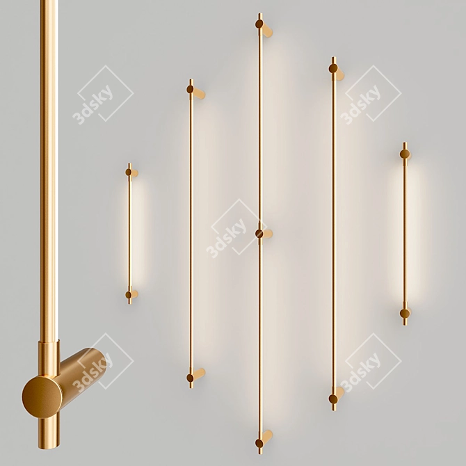 Juniper Thin Wall Lamps - Sleek and Stylish! 3D model image 2