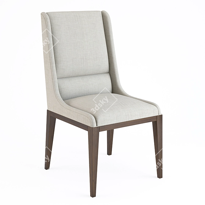 Elegant Dorian Dining Chair 3D model image 1