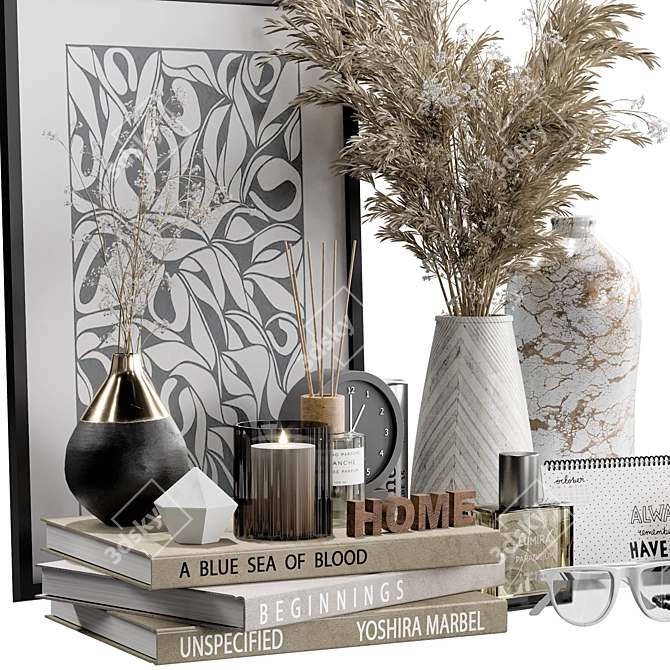 Elegant Decor Set: Model-Ready 3D model image 3