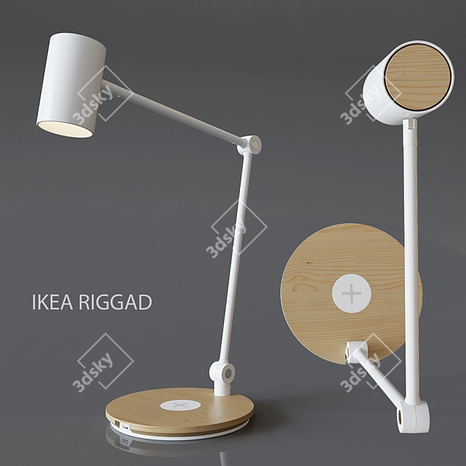 Modern LED Desk Lamp - IKEA RIGGAD 3D model image 1