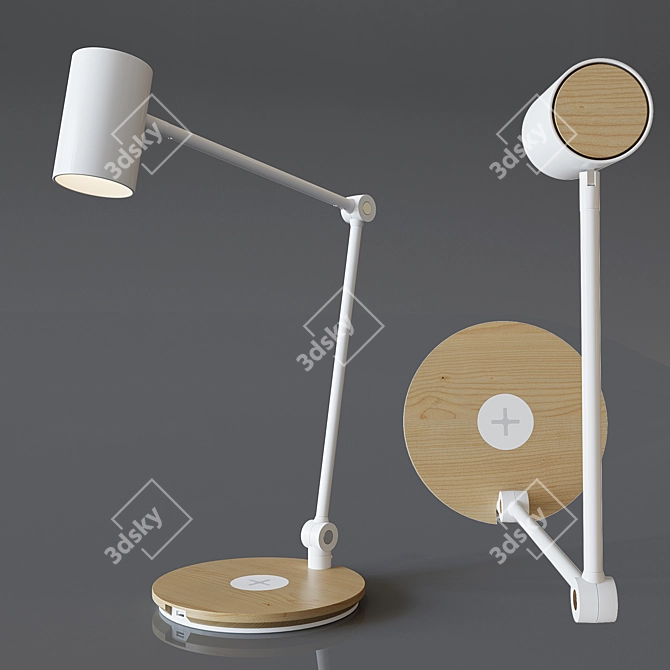 Modern LED Desk Lamp - IKEA RIGGAD 3D model image 4