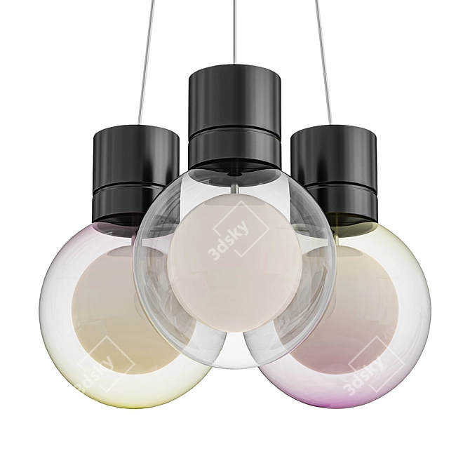 Modern Mina Pendant: Stylish Illumination 3D model image 1