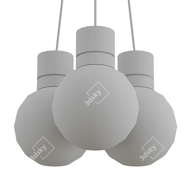 Modern Mina Pendant: Stylish Illumination 3D model image 2