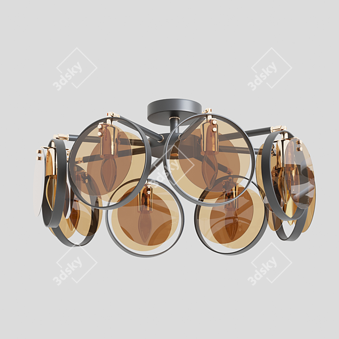 Gallo Loft-style Ceiling Lamp 3D model image 4