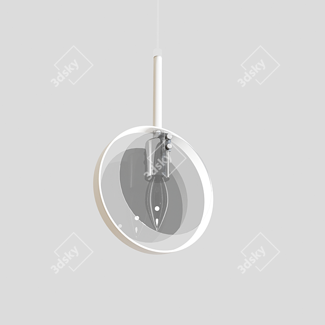 Gallo Loft-style Ceiling Lamp 3D model image 5