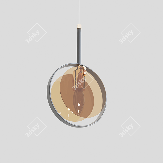 Gallo Loft-style Ceiling Lamp 3D model image 6