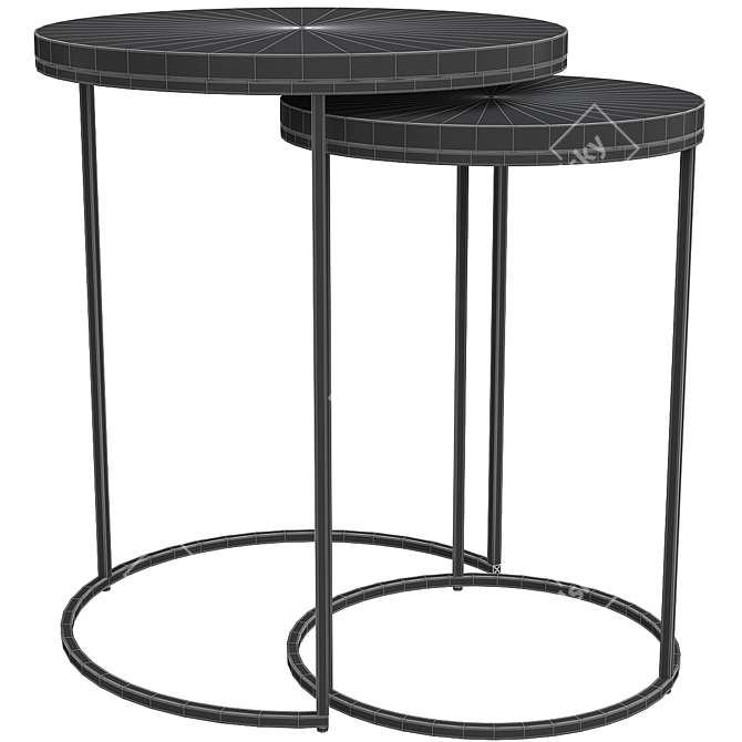 Caffeine Chic: Vova Small Coffee Table 3D model image 2