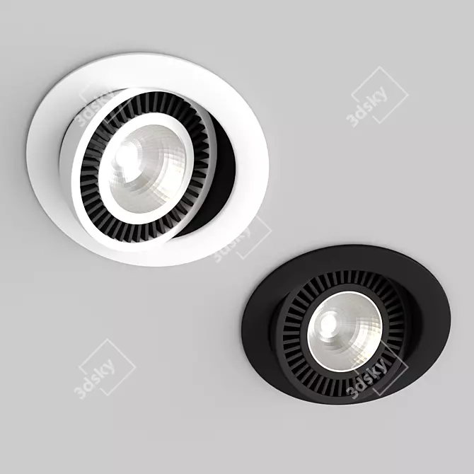 Illuminate your space with the LED Ceiling Light! 3D model image 1