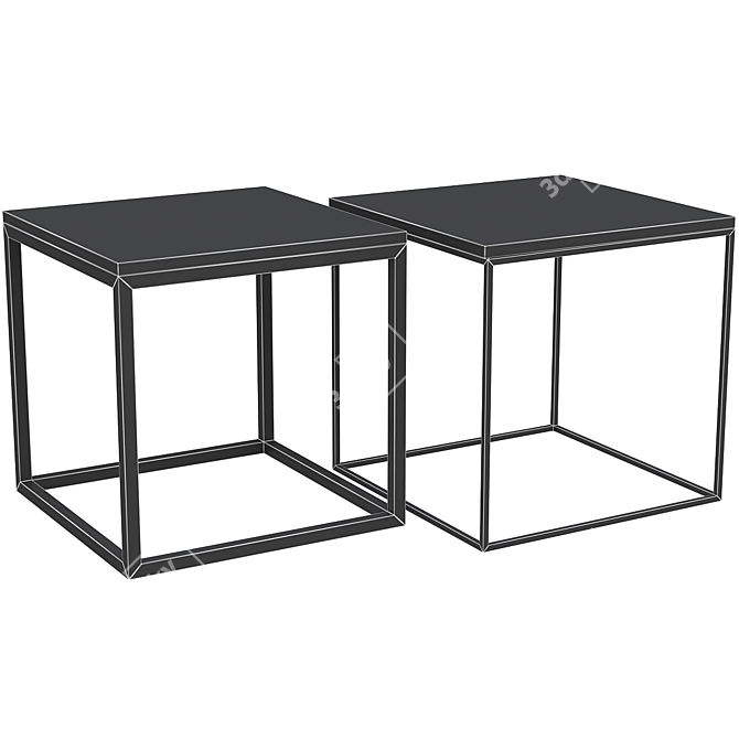 Modern Crueso & Mahaut Coffee Tables 3D model image 2