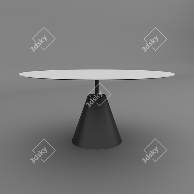 MeshSmooth Table for 3ds Max - High Detailing and Multiple Formats 3D model image 1