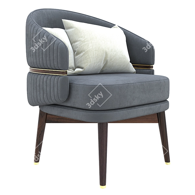 Cozy Billy Armchair: Realistic Model & Optimized for V-Ray 3D model image 2