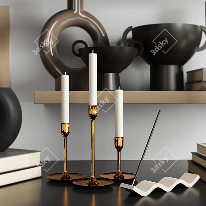 Modern Decor Set for Interior 3D model image 4