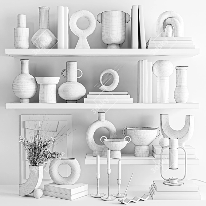 Modern Decor Set for Interior 3D model image 5