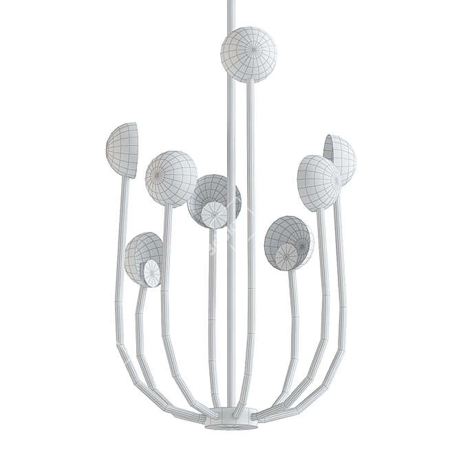 Modern LED Pendant Light 3D model image 2