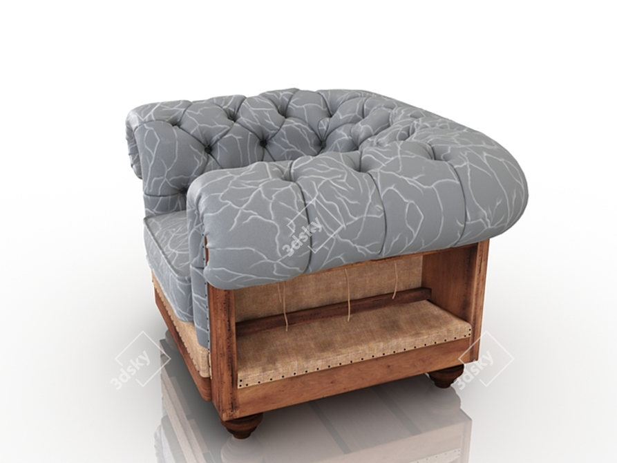 3D Loft Chair: Modern Stylish Design 3D model image 2